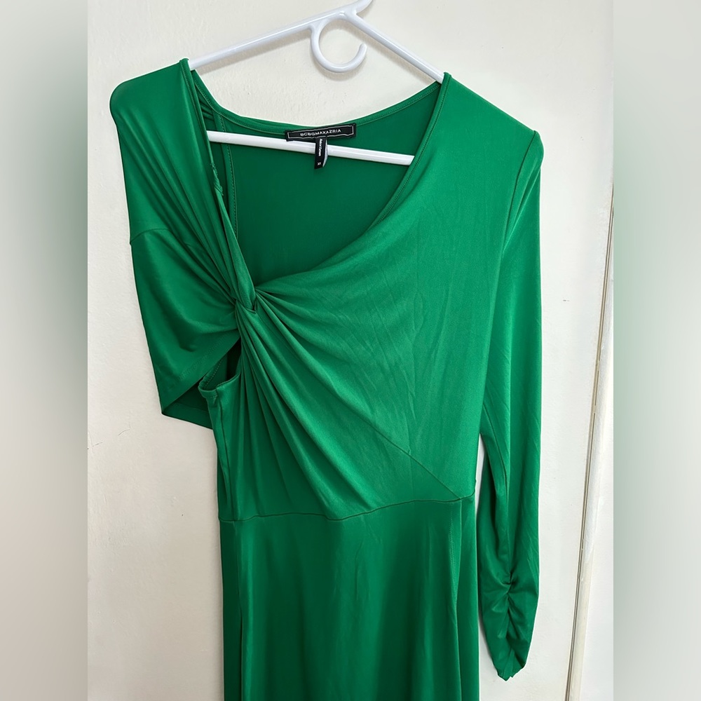 BCBGMAXAZRIA green one sleeveless dress size XS